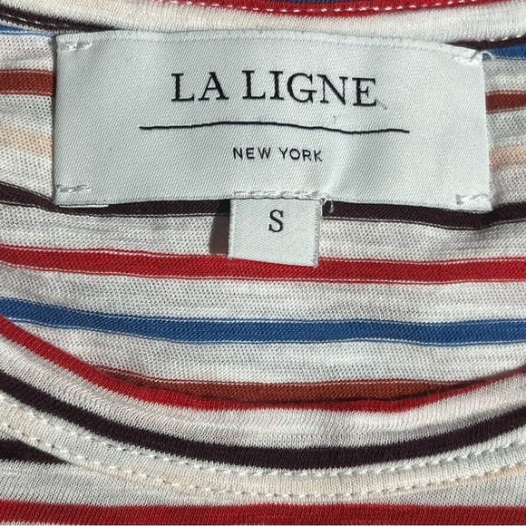 LA LIGNE Multicolor Striped Tee Shirt - Picture 3 of 4